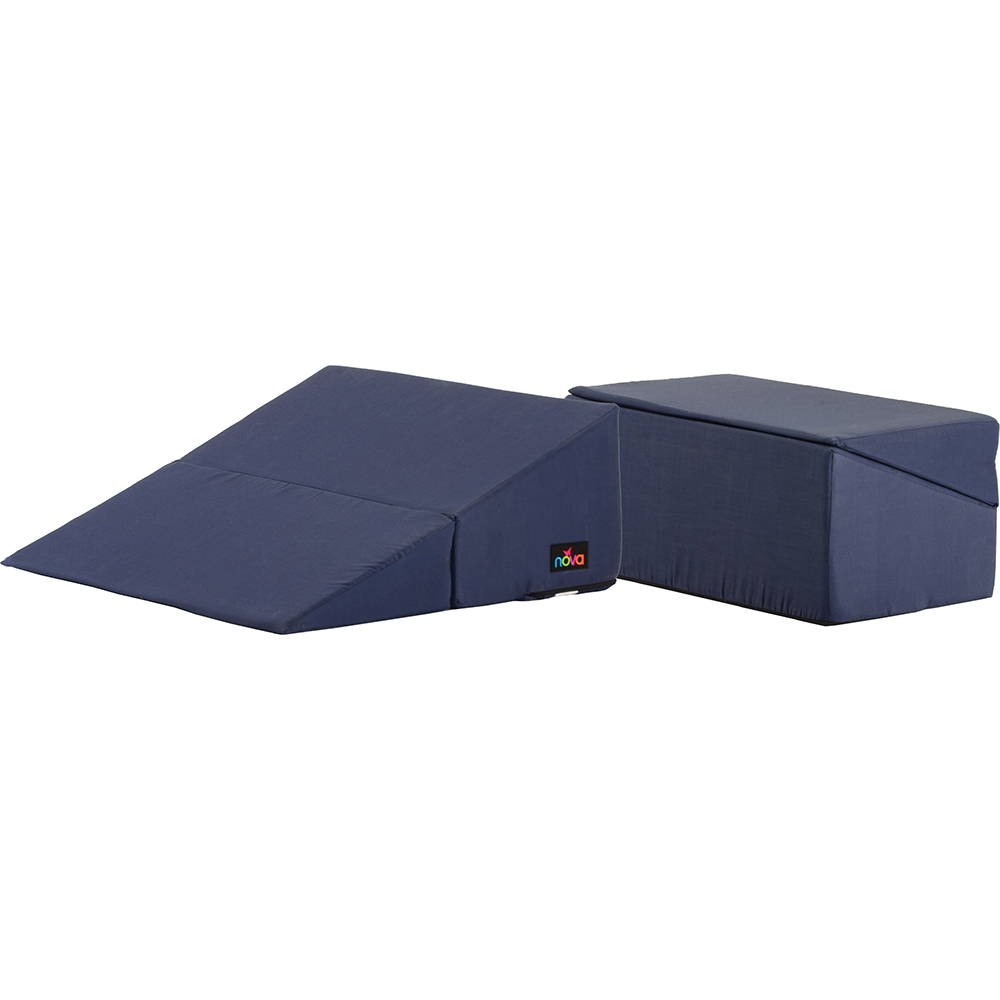 WEDGE CUSHION FOLD BLUE